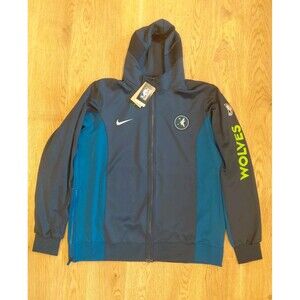 Minnesota Timberwolves Nike NBA Team Issued Warm-Up Jacket Size L Basketball